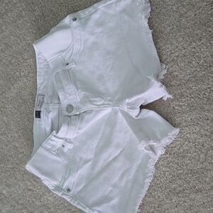 Gap Maternity White Jean Shorts
